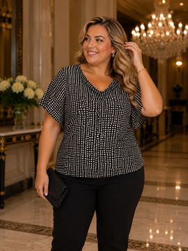 Immagine di ELEGANT QUALITY SUMMER TOP IN BLACK